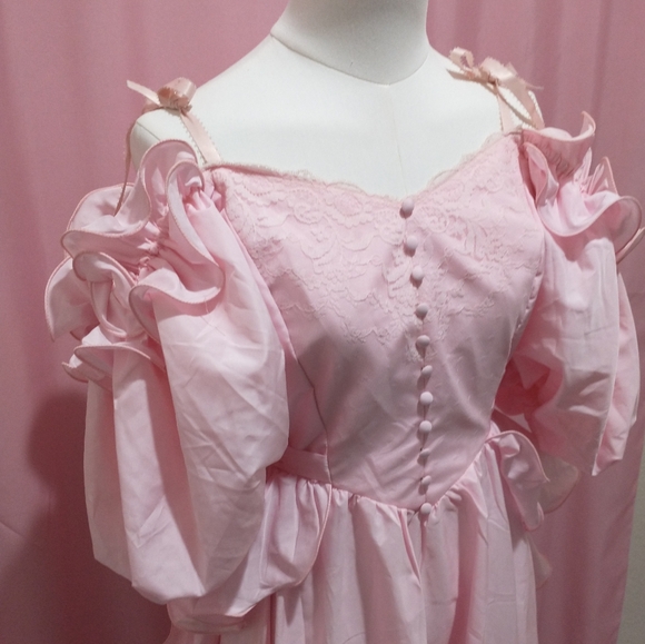 Vintage 1960s Pink Princess Dress - Picture 12 of 13